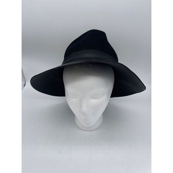 Vince Camuto Women Black Wool Floppy Adjustable Hat One Size NWT - Picture 1 of 8